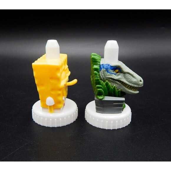 Good To Grow Juice Toppers Spongebob Squarepants Jurassic Park Dinosaur - Picture 3 of 11